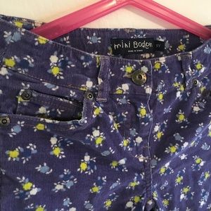 Mini Boden girls corduroy pants